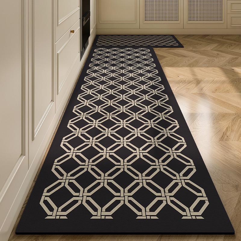 Home Textiles Plaid - Kitchen Carpet American Retro Style Waterproof