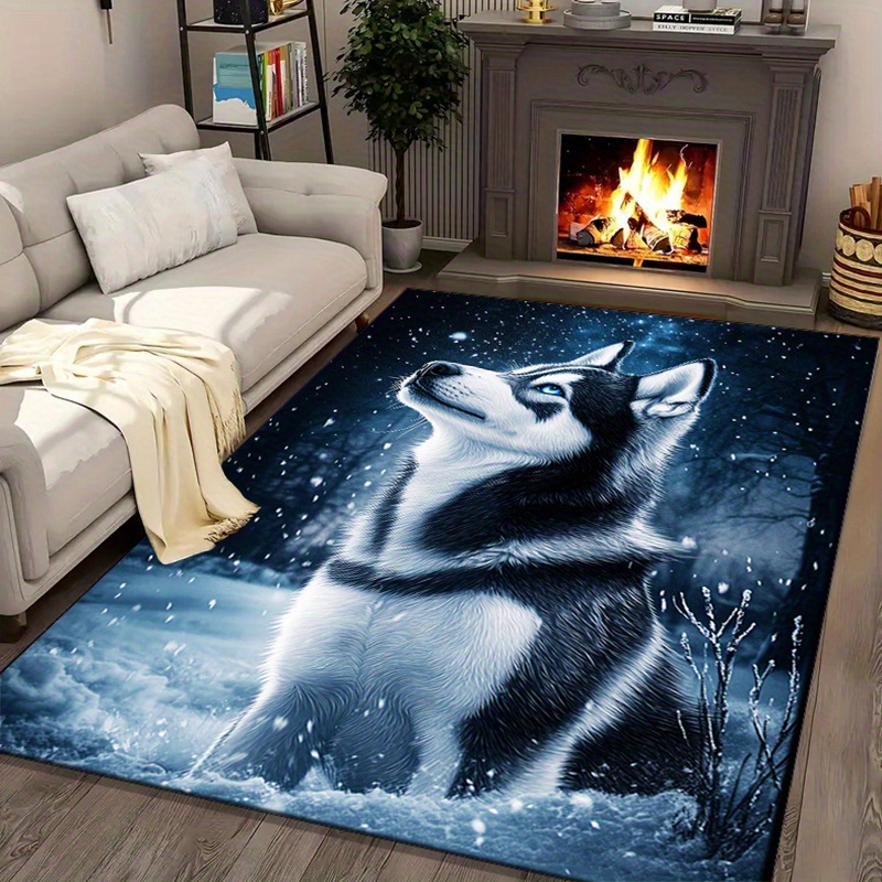 Home Textiles Rug - Winter Husky Rug for Cozy Living