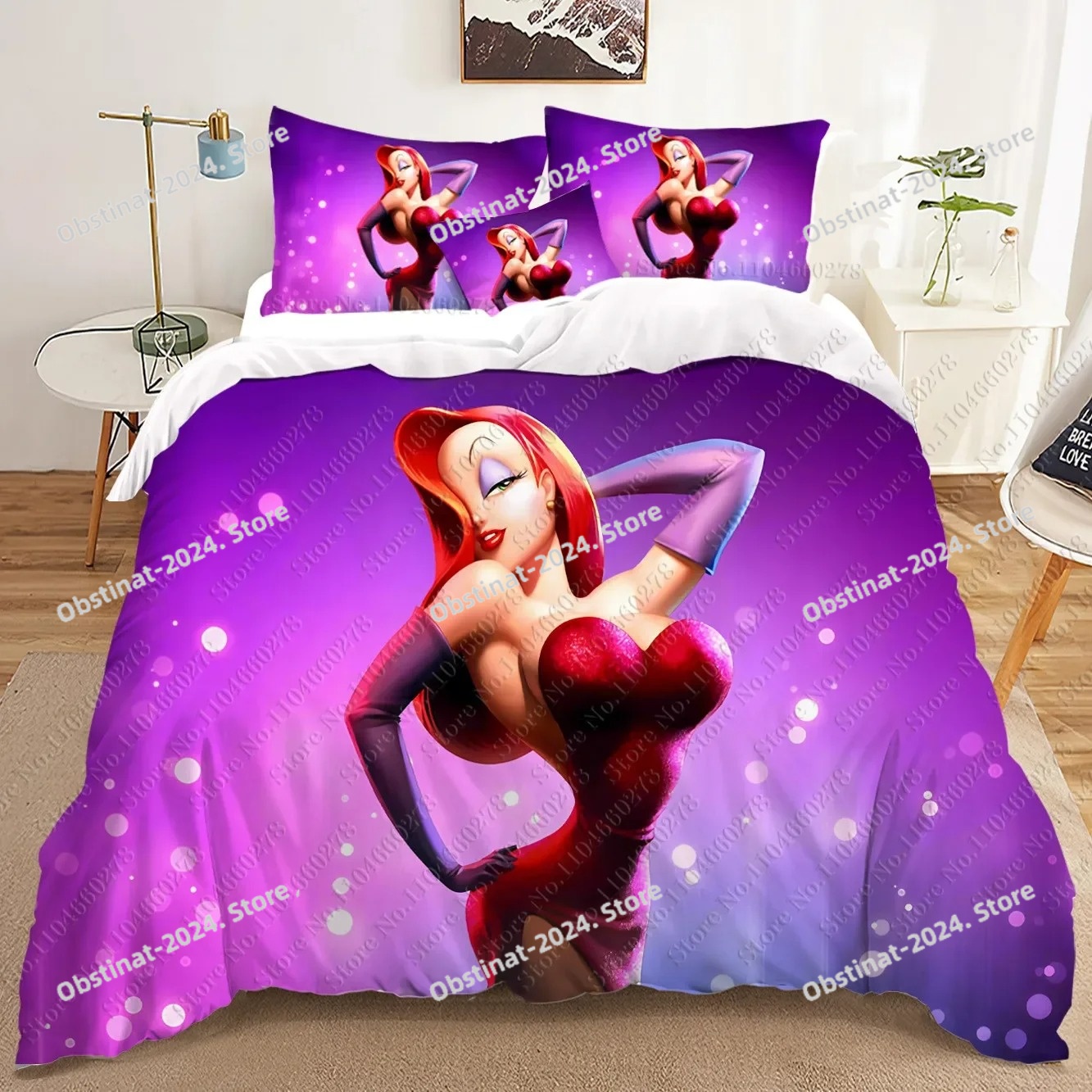 fashion Jessica Rabbit 3D Bedd - Home Textiles Classic Fashion recension och pris