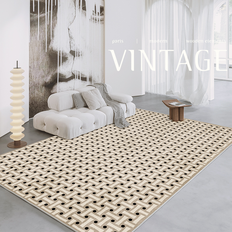 French Retro Rugs for Bedroom  - Home Textiles Plaid recension och pris