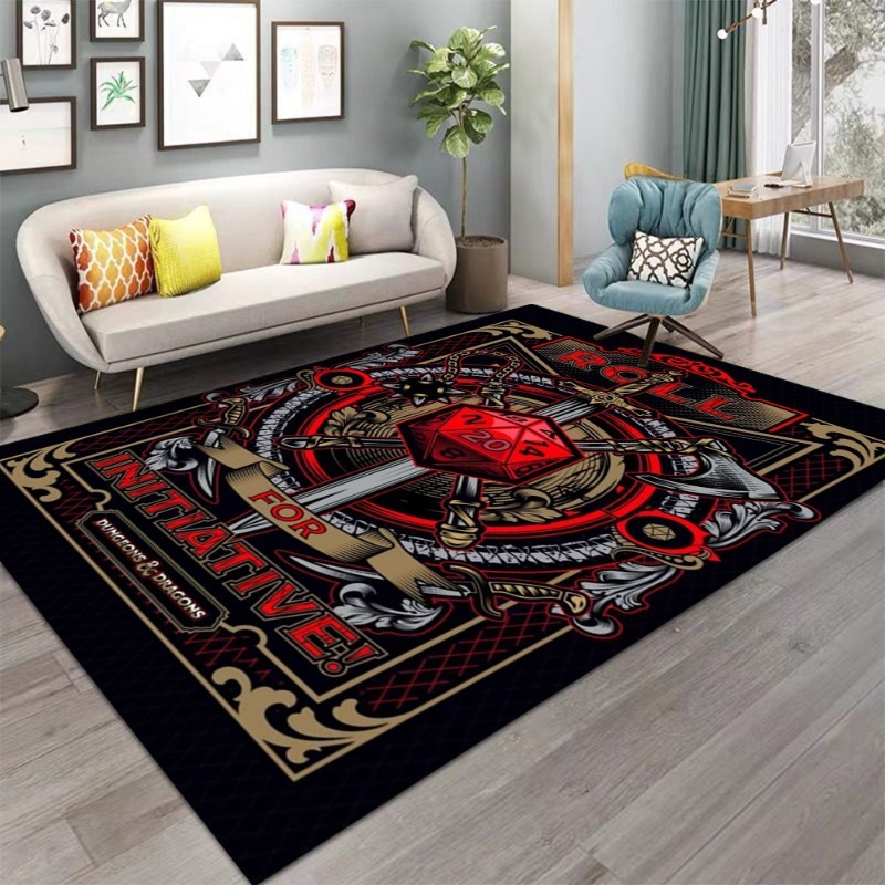 Dungeons Dragons Dice Sword Vi - Home Textiles Rug recension och pris