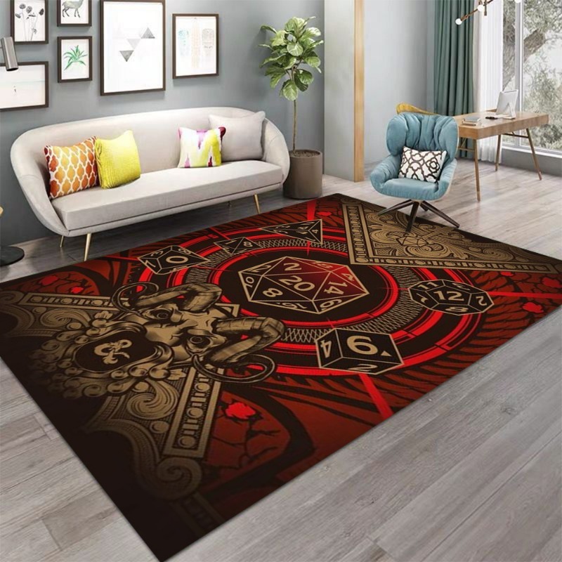 Dungeons Dragons Dice Sword Vi - Home Textiles Rug recension och pris
