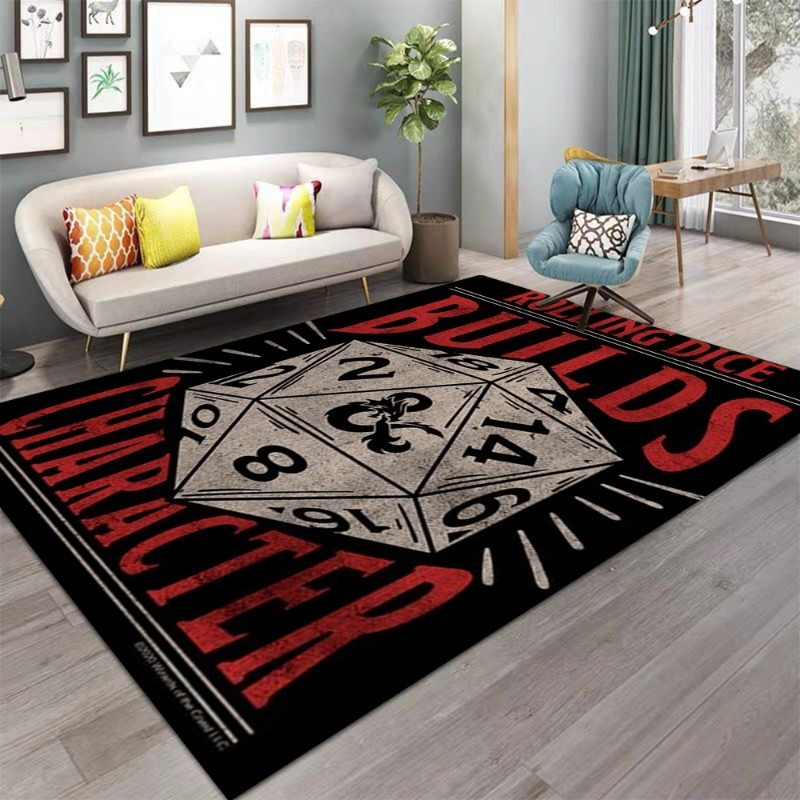 Dungeons Dragons Dice Sword Vi - Home Textiles Rug recension och pris