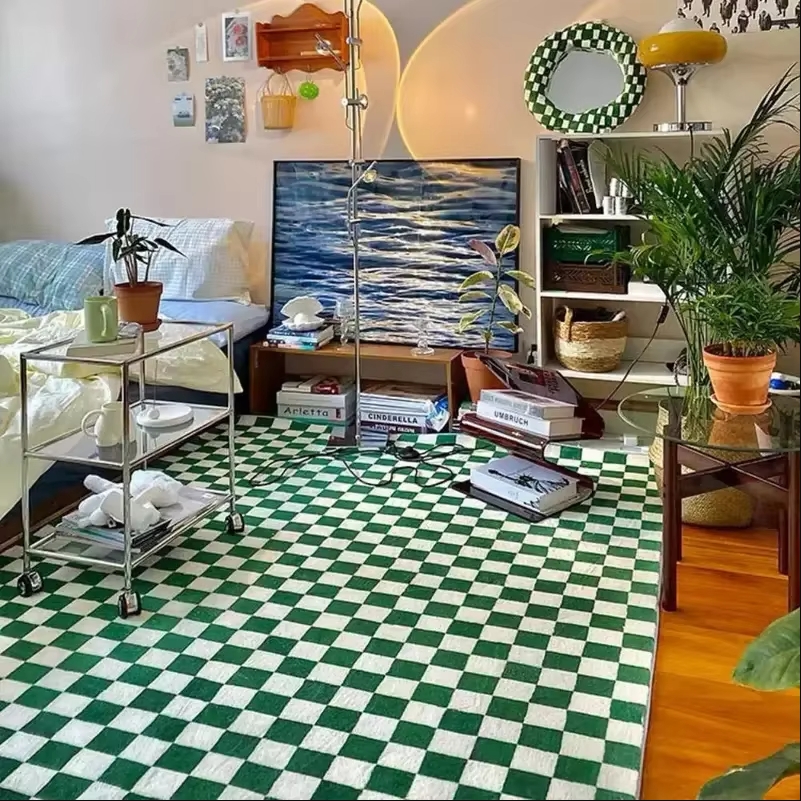 VIKAMA Checkerboard Carpet Liv - Home Textiles Plaid recension och pris