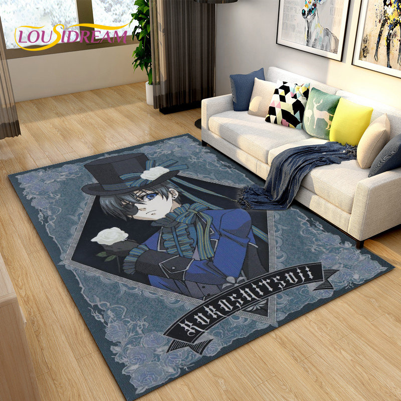 Black Butler  Anime Cartoon Ar - Home Textiles Rug recension och pris