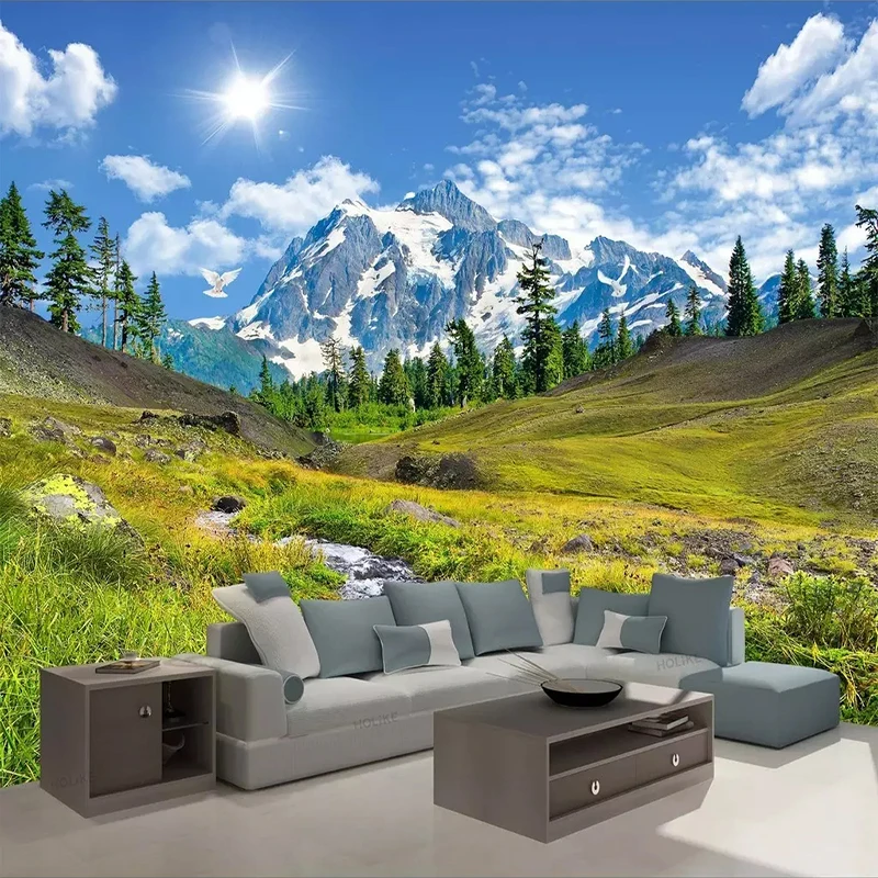 Snow Mountain Plateau Natural  - Home Textiles Photos recension och pris