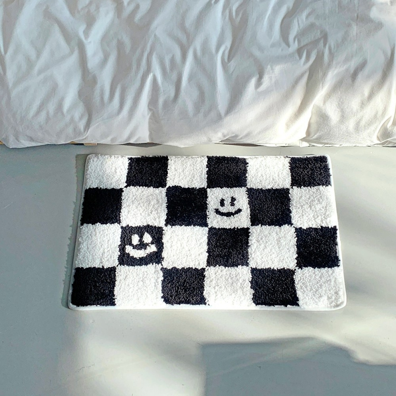 VIKAMA Checkerboard Print Door - Home Textiles Plaid recension och pris