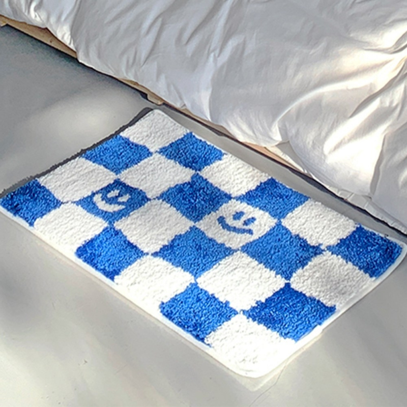 VIKAMA Checkerboard Print Door - Home Textiles Plaid recension och pris