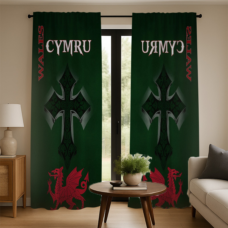 Welsh Dragon Curtain Cymru Cel - Home Textiles Uk recension och pris