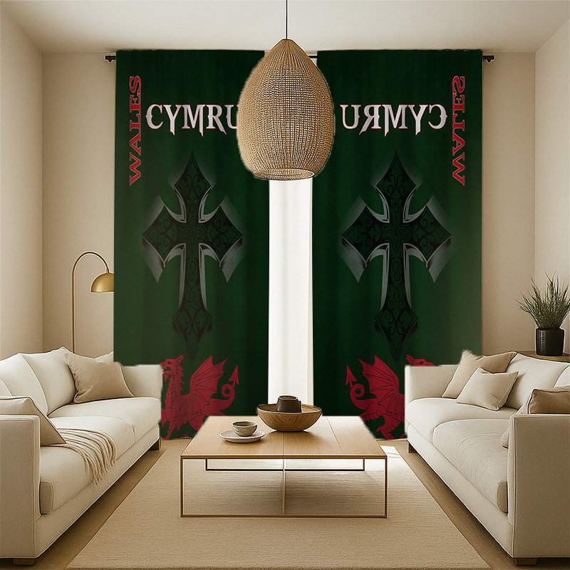 Welsh Dragon Curtain Cymru Cel - Home Textiles Uk recension och pris