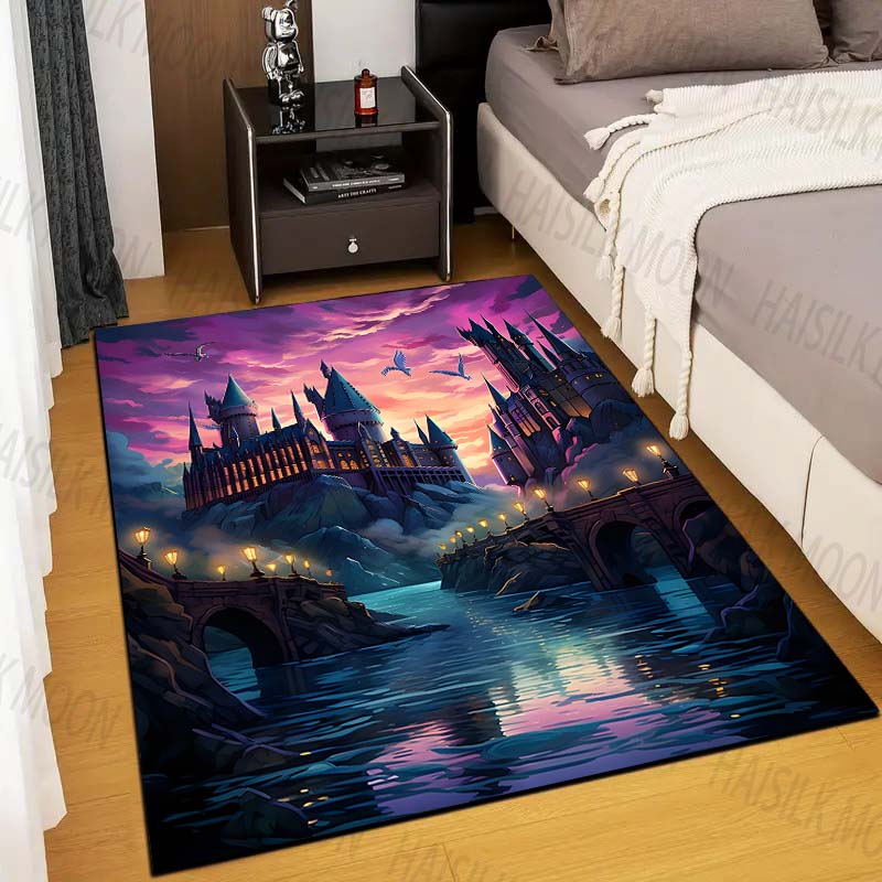 1PC Castle Magic School Print  - Home Textiles Rug recension och pris