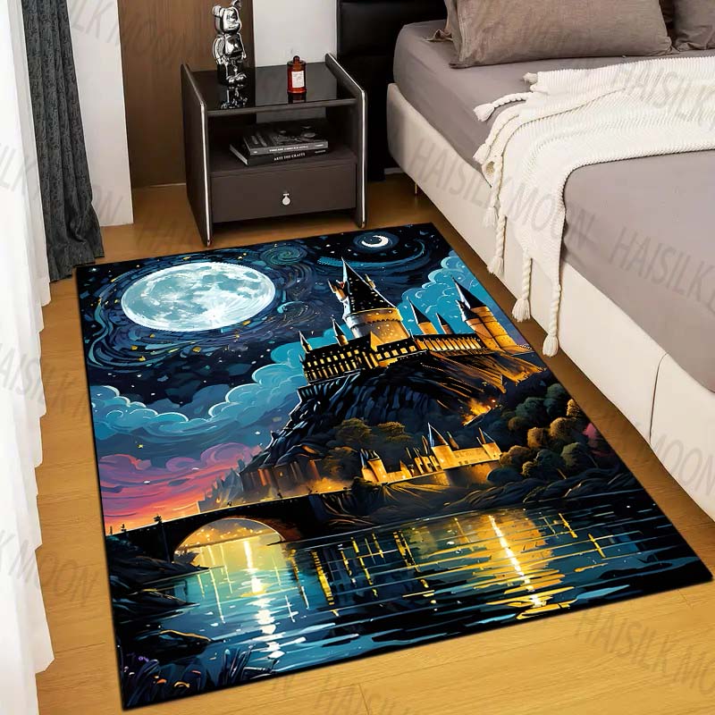 1PC Castle Magic School Print  - Home Textiles Rug recension och pris