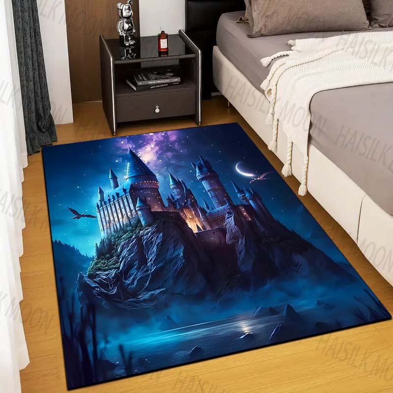 1PC Castle Magic School Print  - Home Textiles Rug recension och pris
