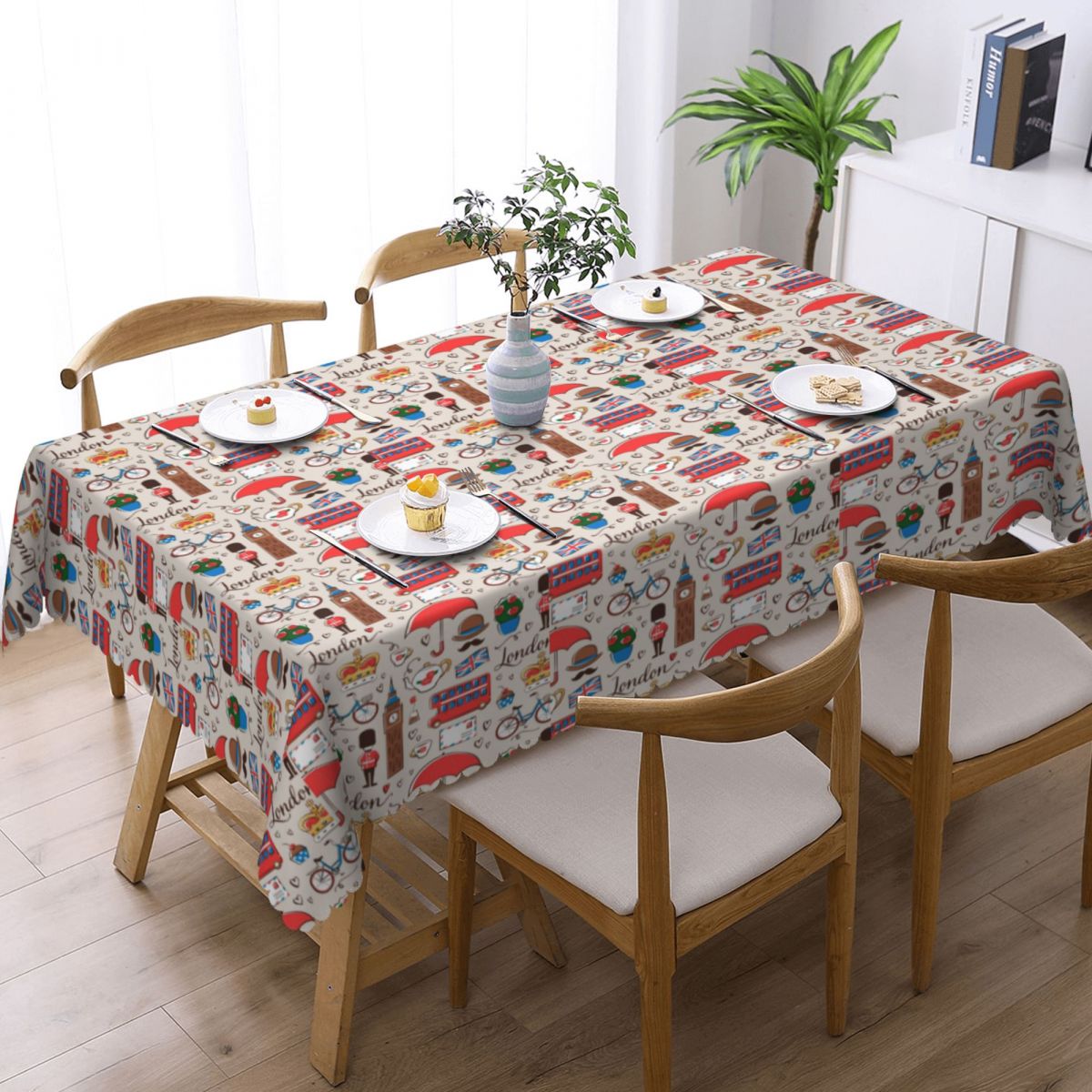 London Pattern Rectangular Tab - Home Textiles Uk recension och pris