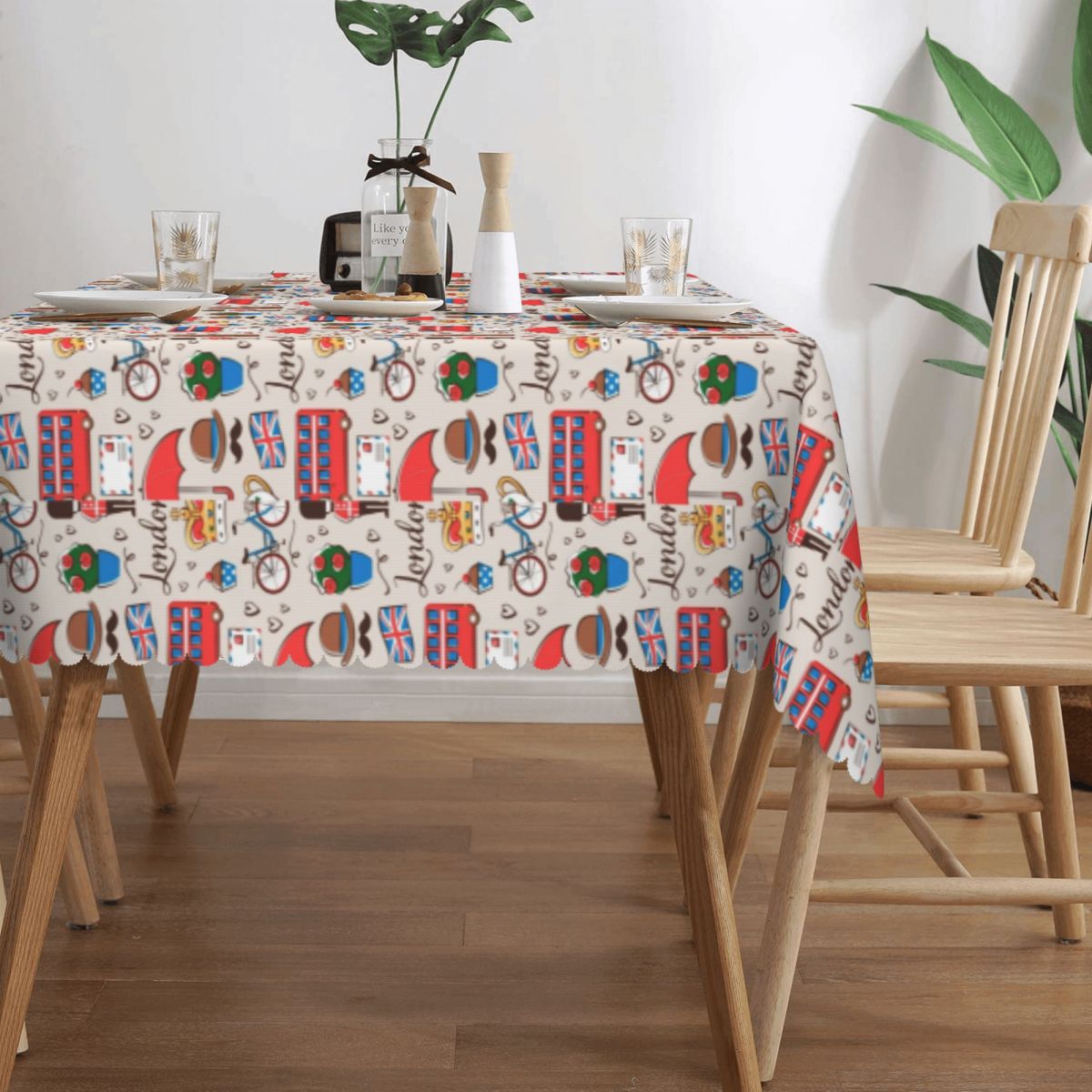 London Pattern Rectangular Tab - Home Textiles Uk recension och pris