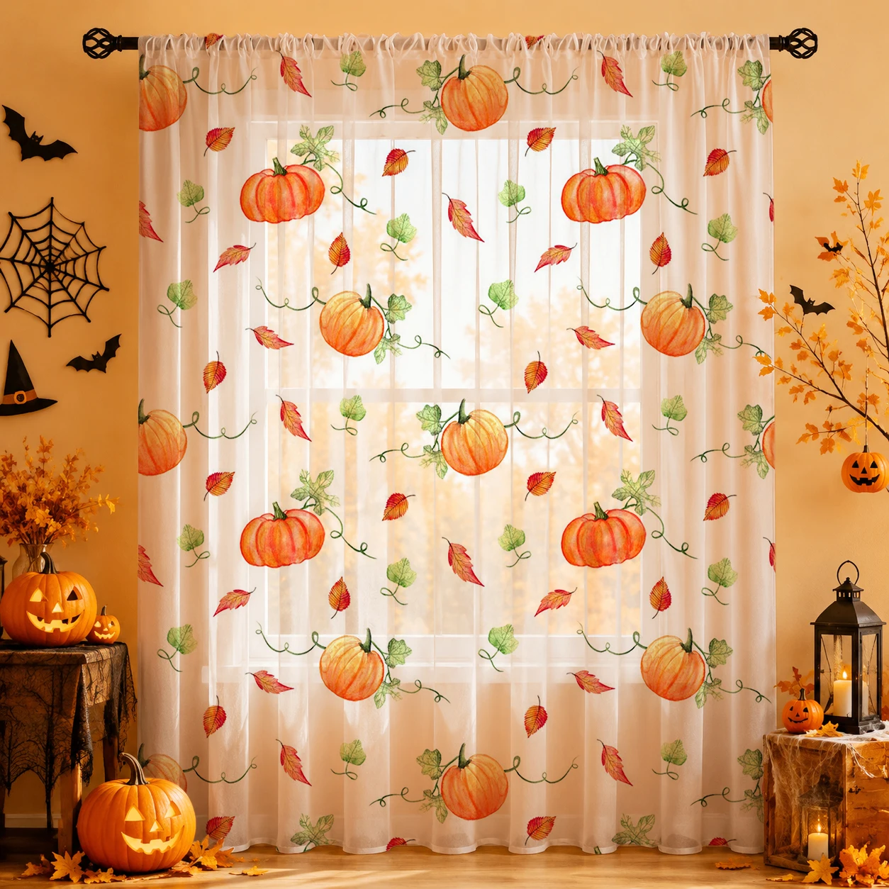 1Pc Rod Pocket Home Decor Hall - Curtain Sheer Voile recension och pris