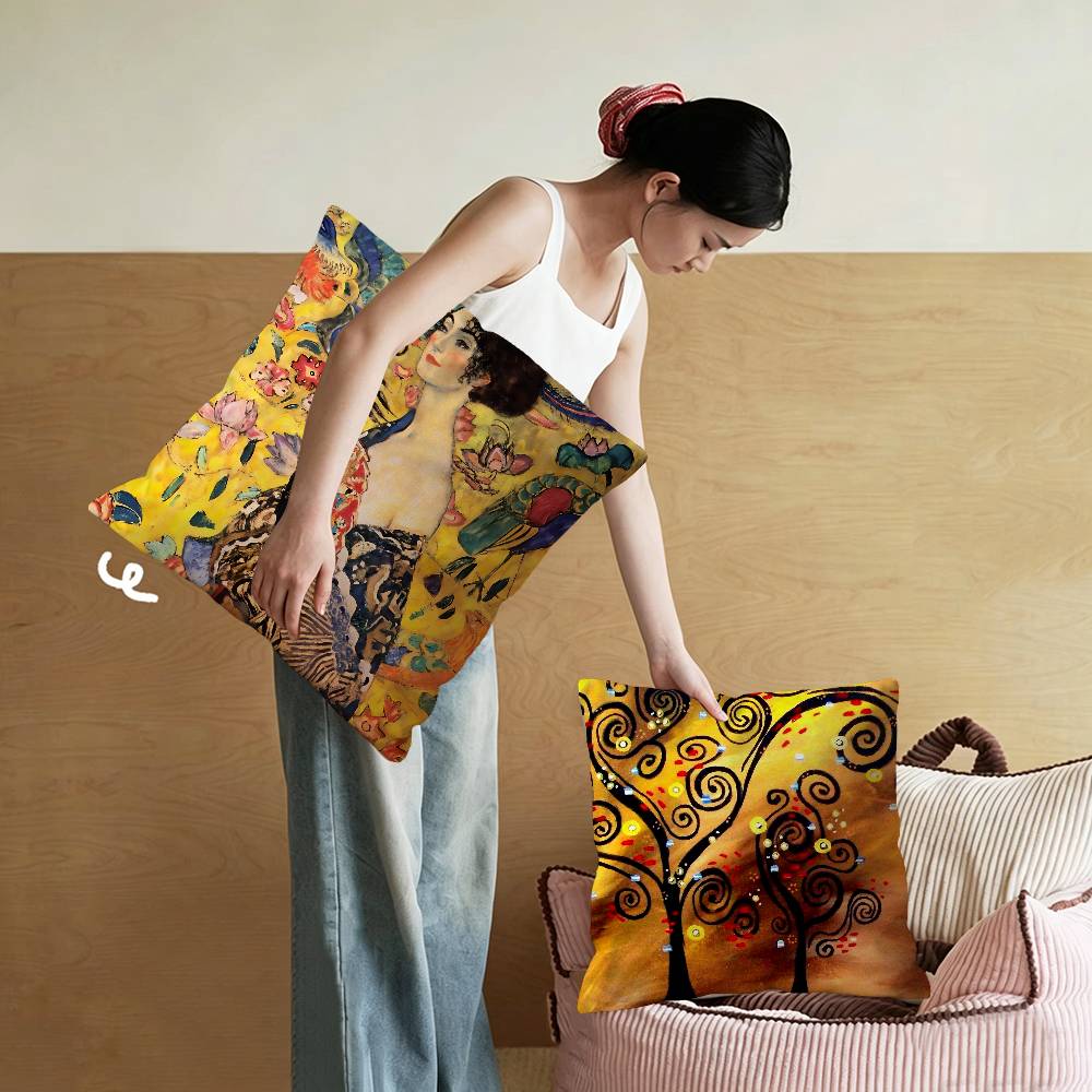 Classic Gustav Klimt Artwork P - Home Textiles Classic Fashion recension och pris