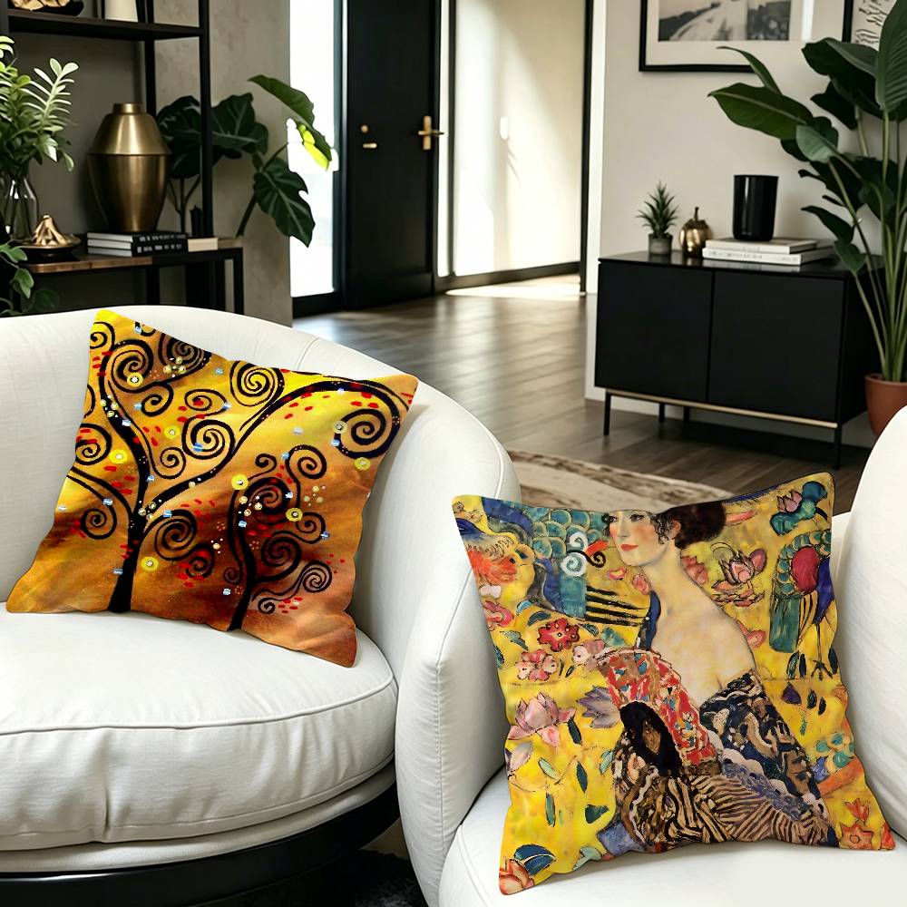 Classic Gustav Klimt Artwork P - Home Textiles Classic Fashion recension och pris