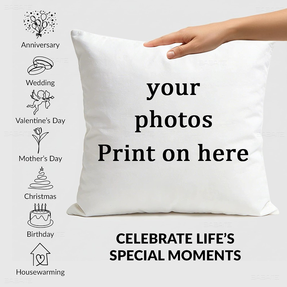 Custom Photo Print Pillow Cove - Home Textiles Photos recension och pris