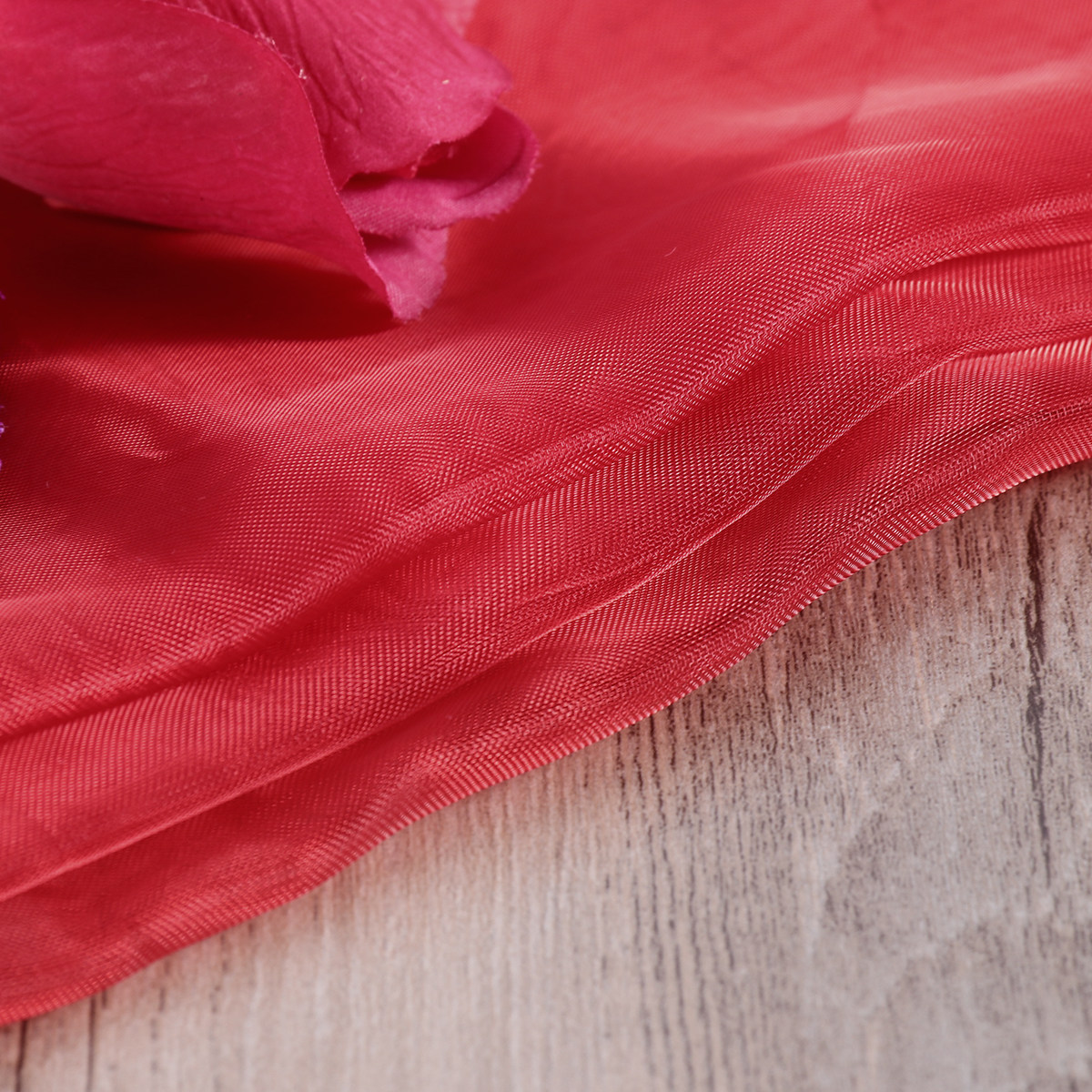 Solid Color Red Transparent Wi - Curtain Sheer Voile recension och pris