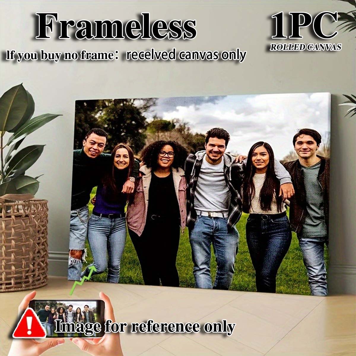 Custom 2D Photo Canvas Wall Ar - Home Textiles Photos recension och pris