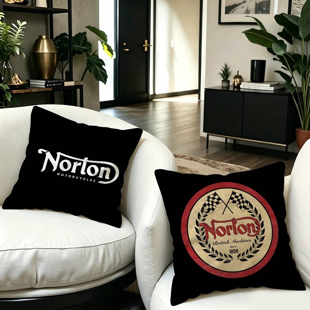 N-Norton Classic-Motorcycle Pi - Home Textiles Classic Fashion recension och pris