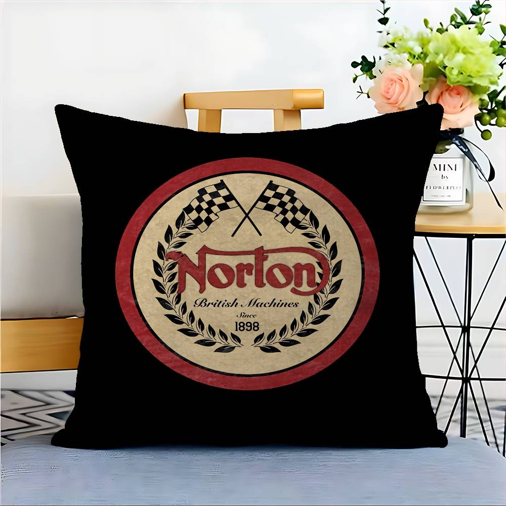 N-Norton Classic-Motorcycle Pi - Home Textiles Classic Fashion recension och pris