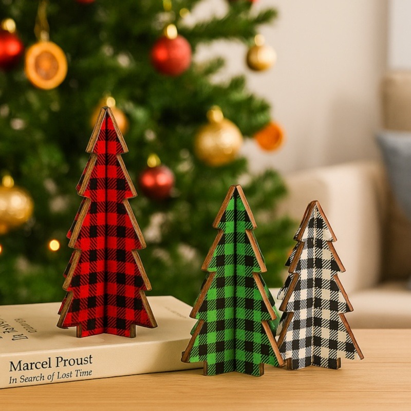 3 Pieces Christmas Decor Plaid - Home Textiles Plaid recension och pris