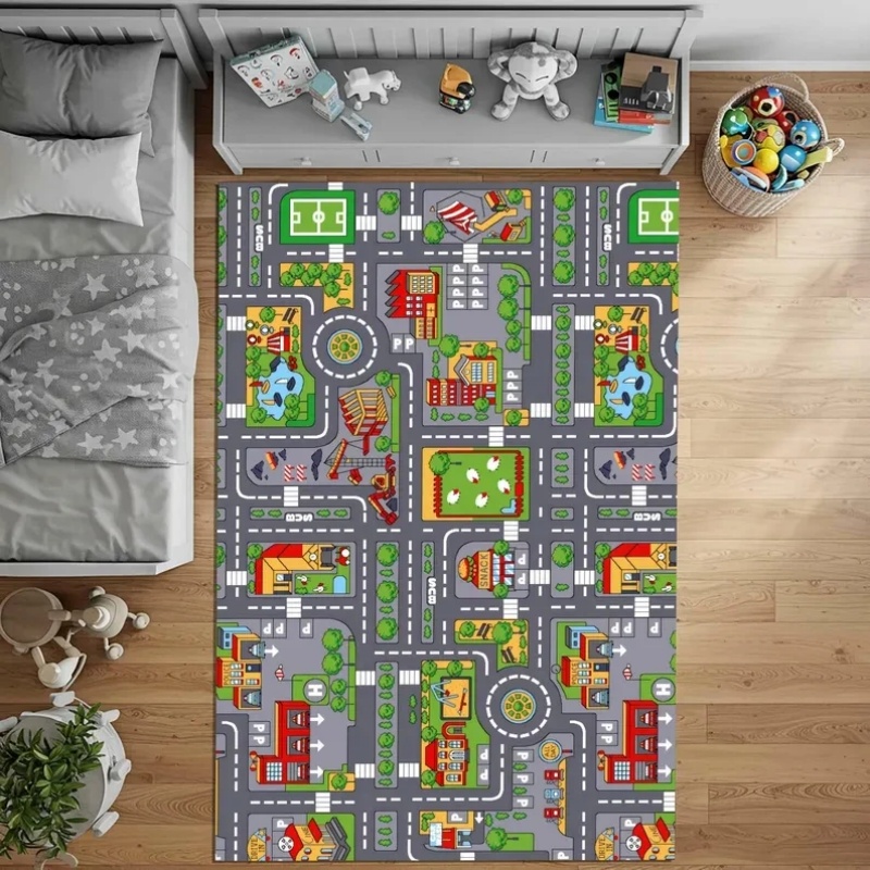 Kids City Road Map Play Mat Ed - Home Textiles Rug recension och pris
