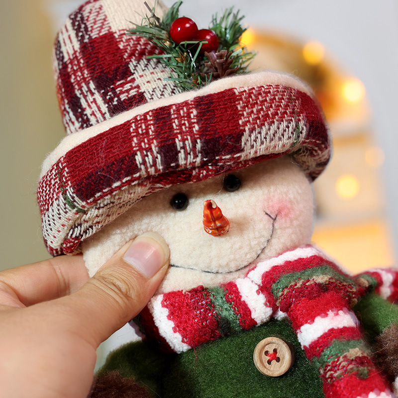1PCS Christmas Ornament Fabric - Home Textiles Plaid recension och pris