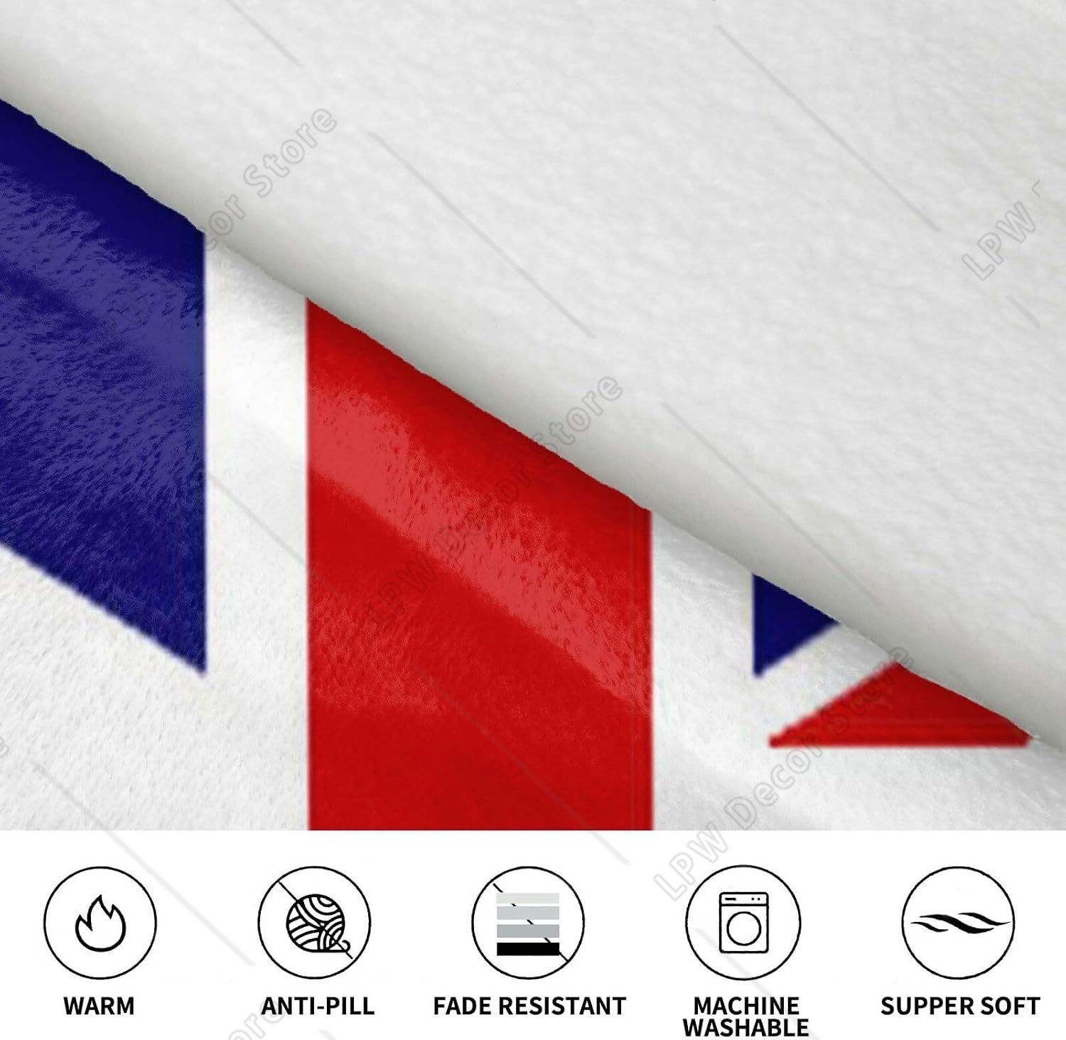 Uk Flag Print Blanket Hoodies  - Home Textiles Uk recension och pris
