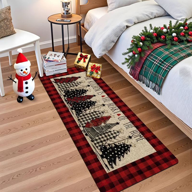 Plaid Christmas Tree Star Long - Home Textiles Rug recension och pris