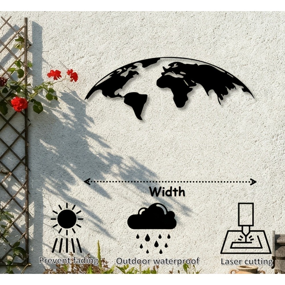 Brand 2D Metal Wall Art World  - Home Textiles Brands recension och pris