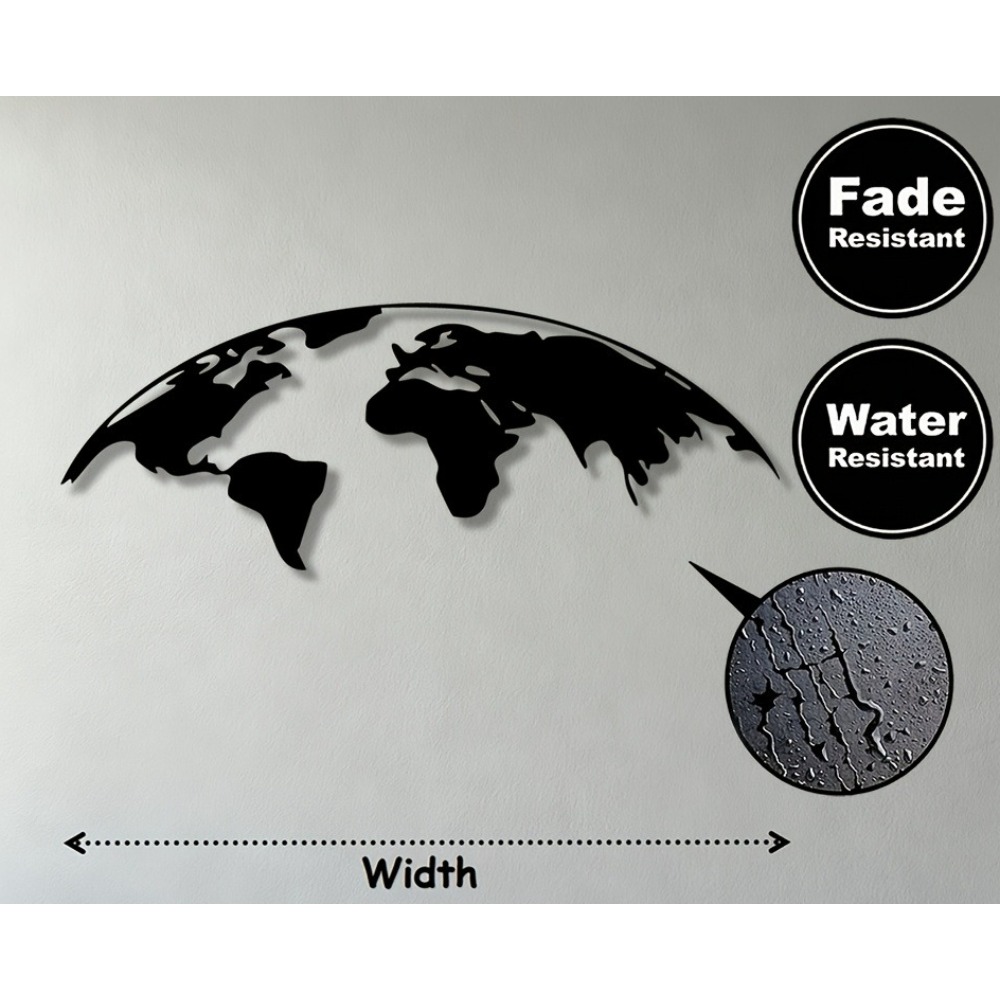 Brand 2D Metal Wall Art World  - Home Textiles Brands recension och pris